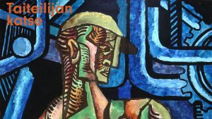 Erik Enrothin maalaus Mies ja kone