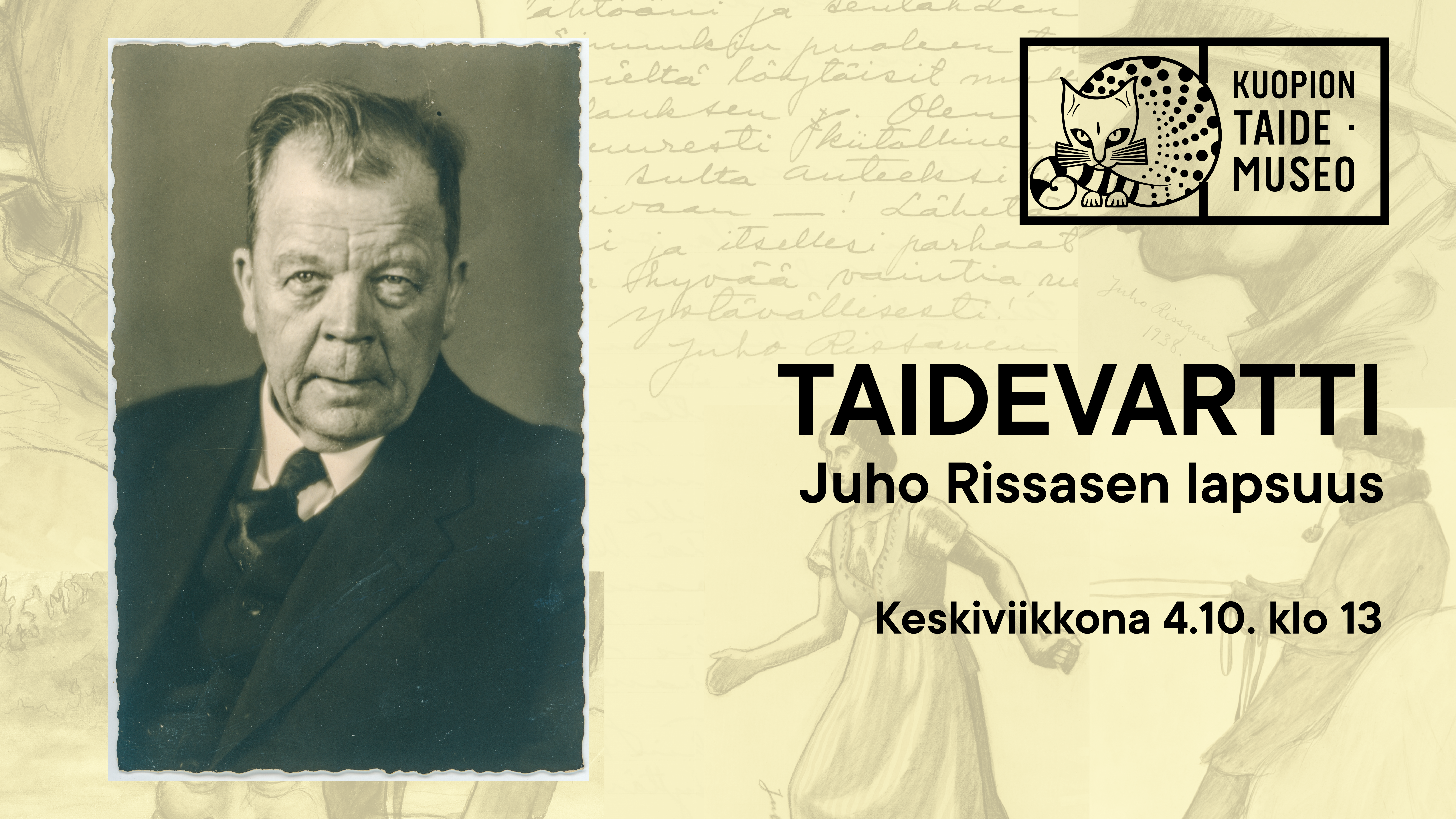Kuopion taidemuseo Taidevartti: Juho Rissasen lapsuus Keskiviikkona 4.10. klo 13