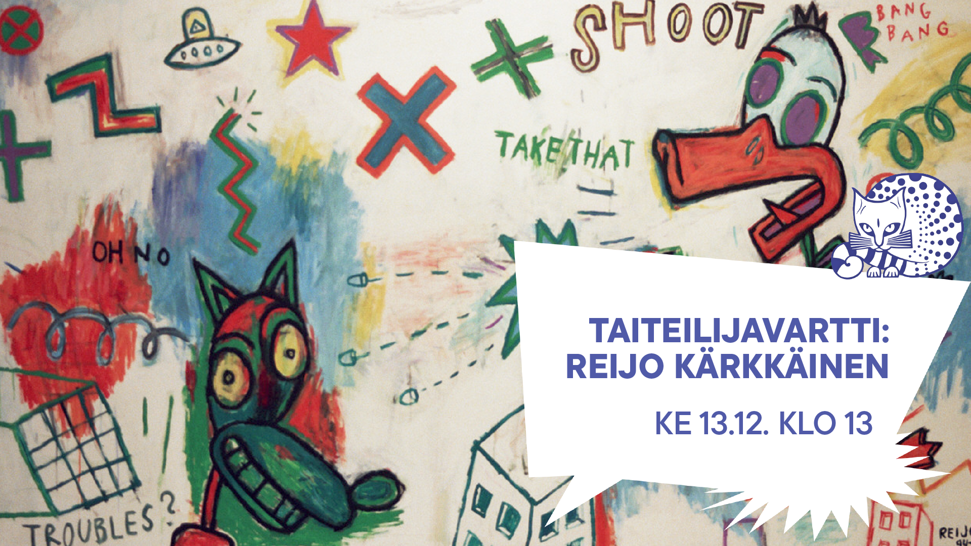 Taiteilijavartti: Reijo Kärkkäinen Ke 13.12. klo 13