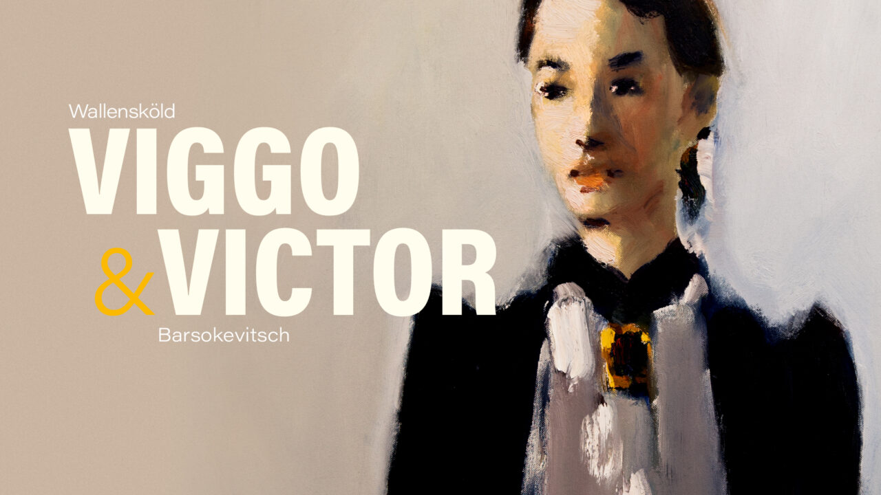 Kuvassa on maalaus naisesta. Kuvassa lukee Viggo Wallensköld & Victor Barsokevitsch