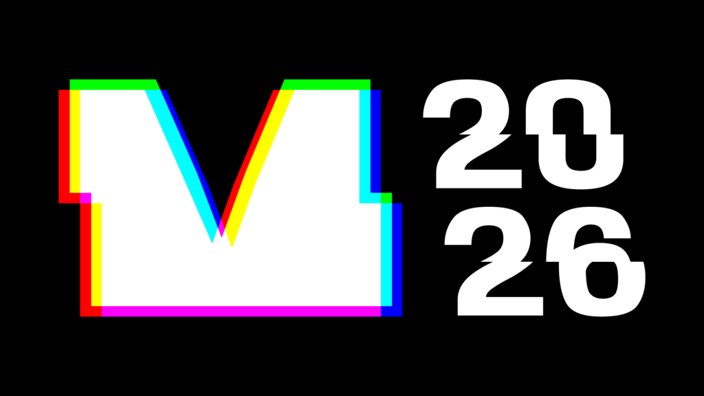 Kuvasssa on graafinen logo, joka vaikuttaa M-kirjaimelta sekä vuosiluku 2026.